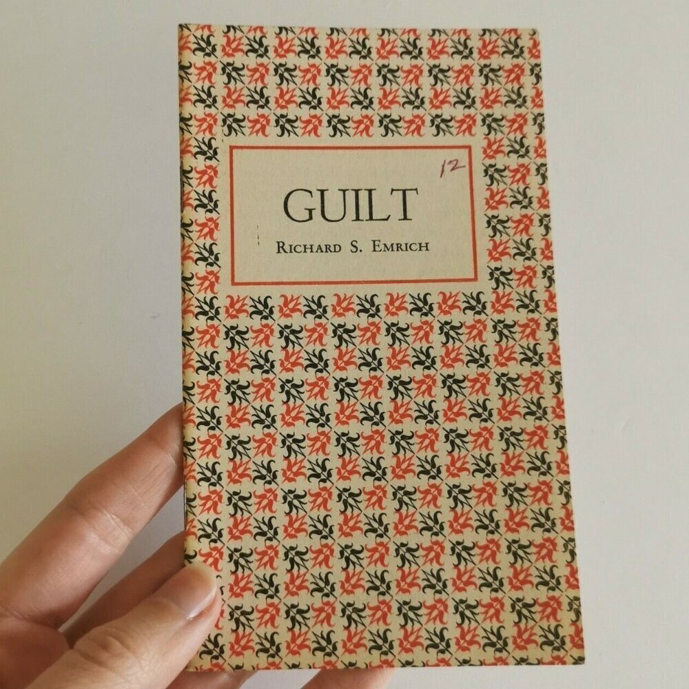 1968 Guilt Pamphlet by Rev. Richard S. Emrich, Episcopal Forward Movement Publ.